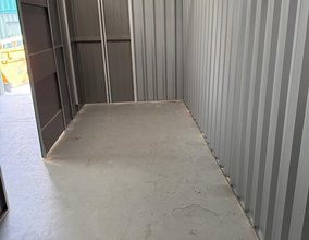 Inside an indoor storage unit